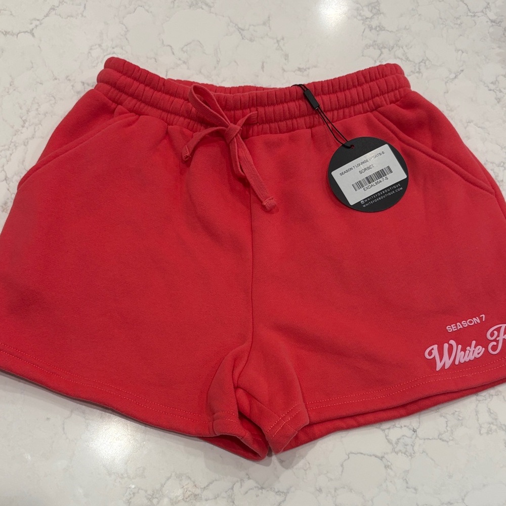 Women's White Fox Sorbet Shorts - NWT